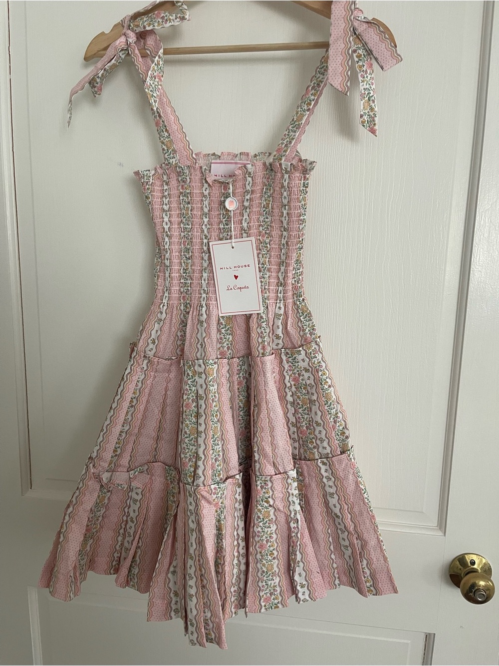 Hill house x la coqueta ribbon Ellie dress xs nwt